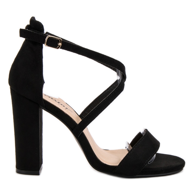 Seastar Elegantní černé sandály černá