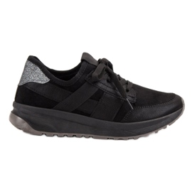 Ideal Shoes Nazouvací sportovní obuv černý