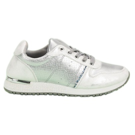 Jumex Stříbrné sportovní boty šedá