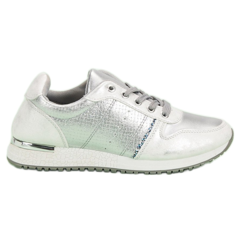 Jumex Stříbrné sportovní boty šedá