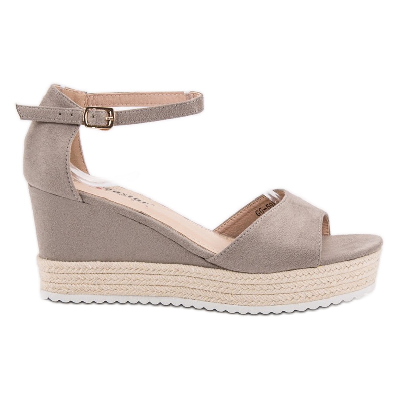 Seastar Šedé klínové sandály šedá