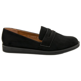 Best Shoes Černé ležérní mokasíny černá Best Shoes Černé ležérní mokasíny černá