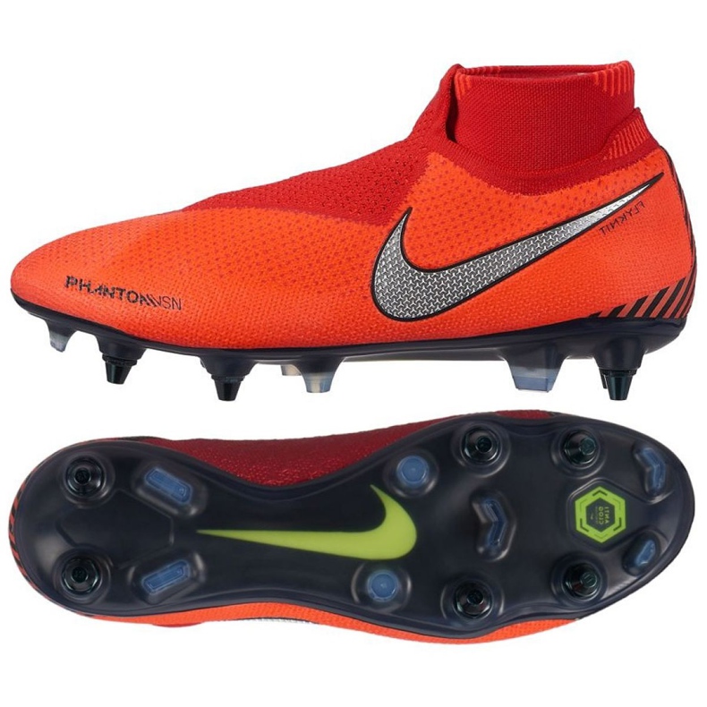 Kopačky Nike Phantom Vsn Elite Df Sg Pro Ac M AO3264-600 vícebarevný červené Kopačky Nike Phantom Vsn Elite Df Sg Pro Ac M AO3264-600 vícebarevný červené