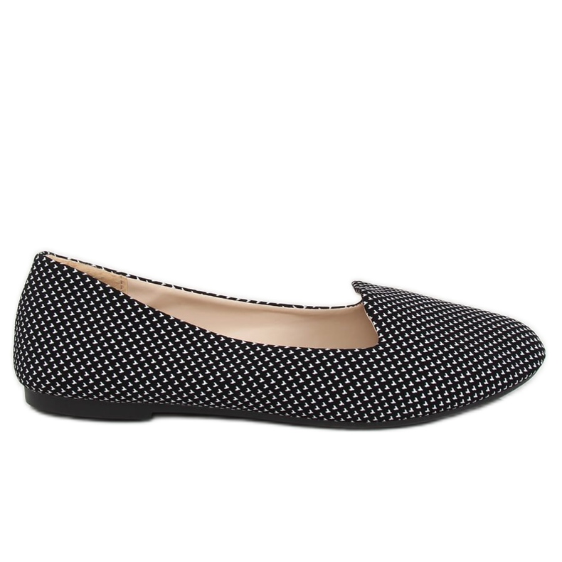 Černé dámské pány E802-3 Bílé černá