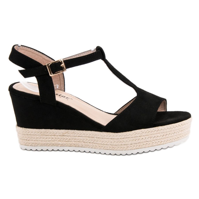 Seastar Černé sandály Espadrilles černá Seastar Černé sandály Espadrilles černá