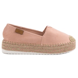 Forever Folie Růžové espadrilky na platformě růžový Forever Folie Růžové espadrilky na platformě růžový