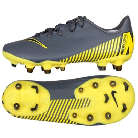 Kopačky Nike Mercurial Vapor 12 Academy Ps FG / MG Jr AH7349-070 černý šedá