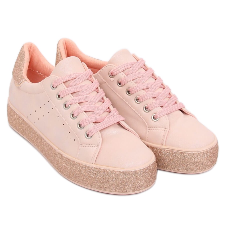 Růžové dámské tenisky R249 Pink růžový