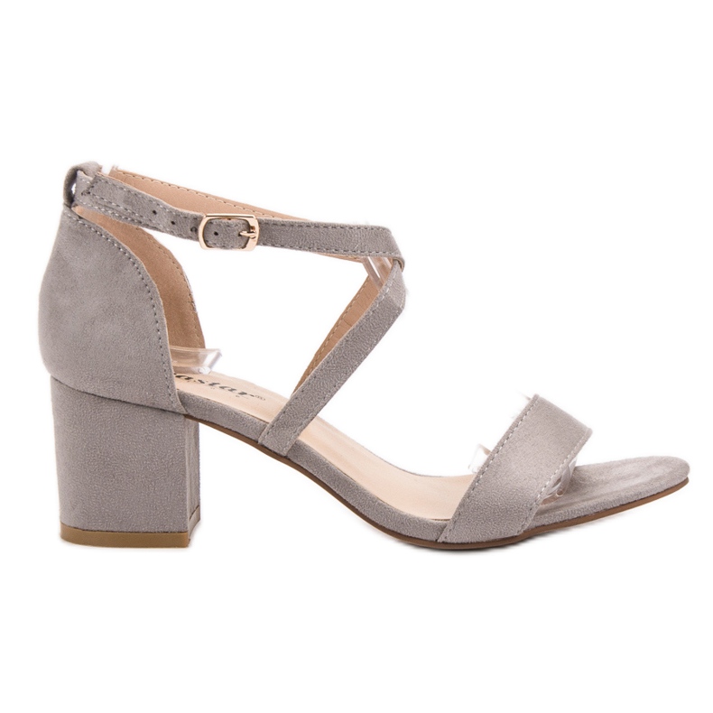 Seastar Semišové sandály na baru šedá
