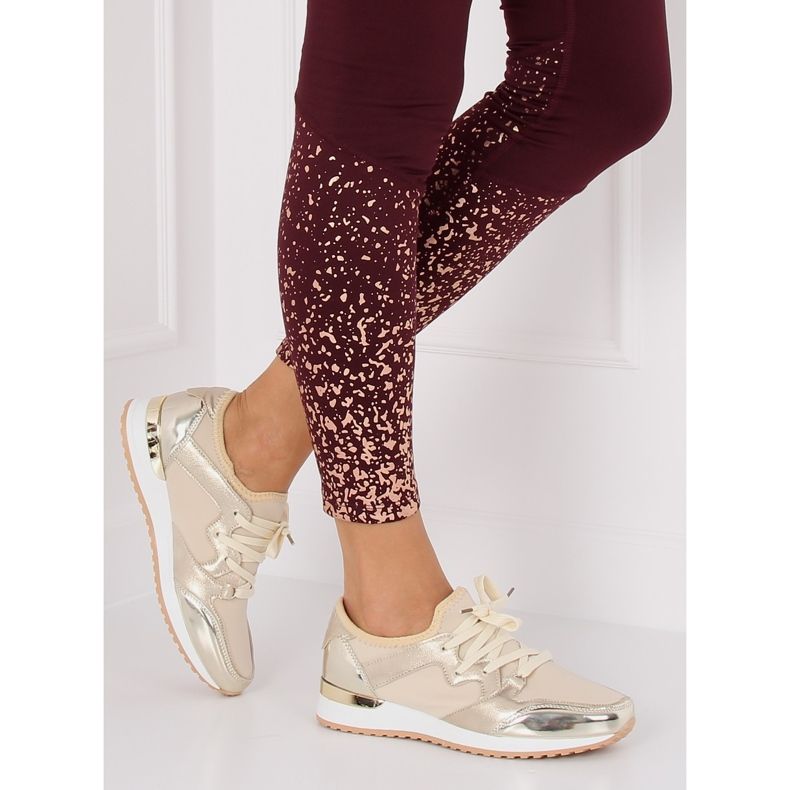 Zlatá sportovní obuv 6241 Gold II-GAT zlatý