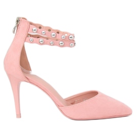 Růžové kolíky B-51 s cvočky růžový Růžové kolíky B-51 s cvočky růžový