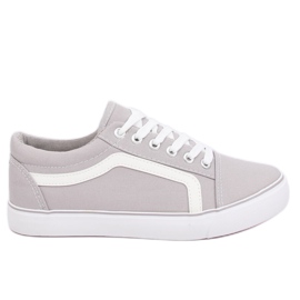 Šedá Šedá dámské tenisky BL117P Šedá Šedá Šedá dámské tenisky BL117P Šedá