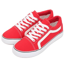 Červené dámské tenisky BL117P Red červený