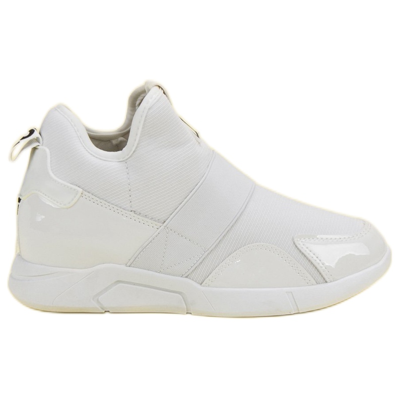 Nazouvací tenisky na klínku bílý