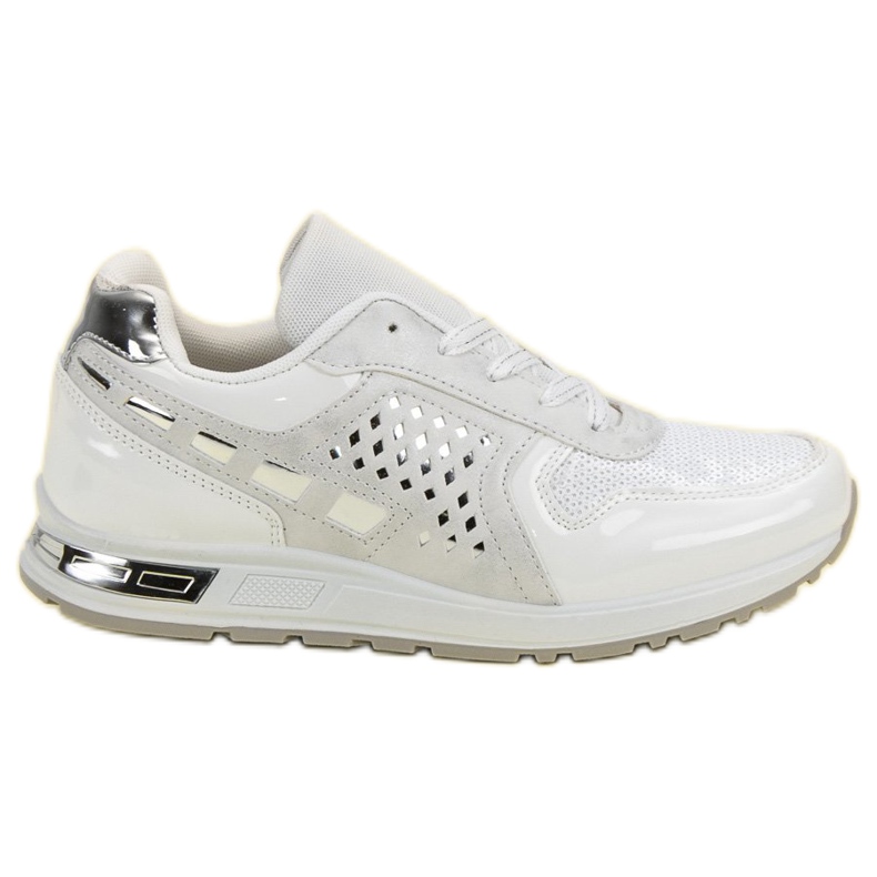 Sportovní obuv s flitry bílý