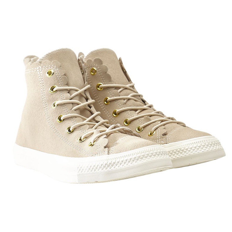 Converse Chuck Taylor All Star Hřebenatka 421 Přírodní Ivory Gold Egret hnědý