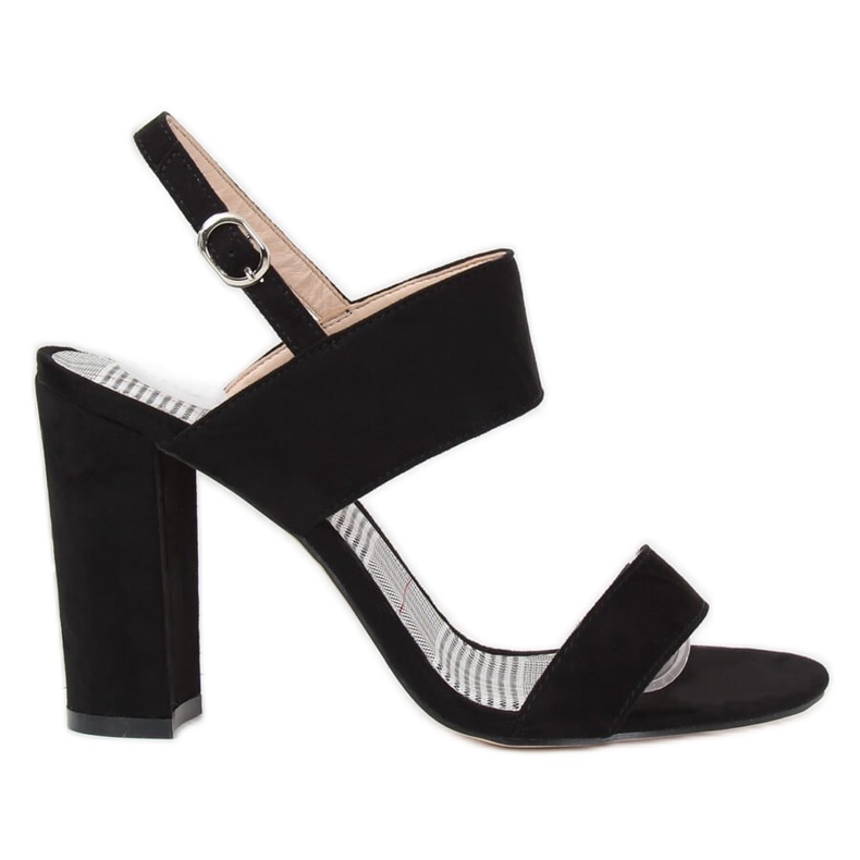 Sandály na sloupek černé S116 černé černá