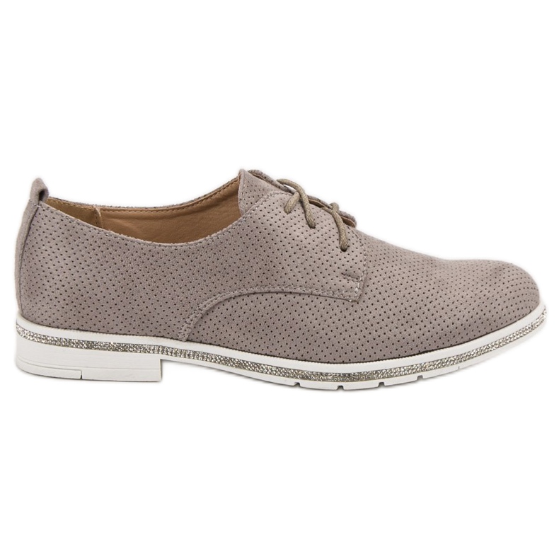 Seastar Šedé brogues s krystaly šedá
