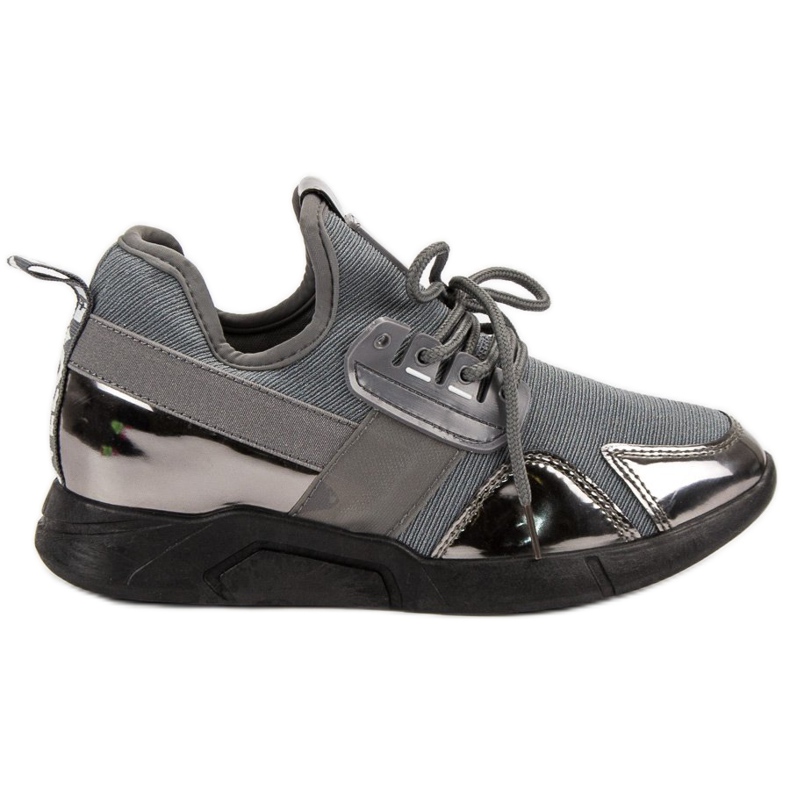 Šedé nazouvací tenisky šedá