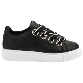 Sportovní obuv se třpytkami černá