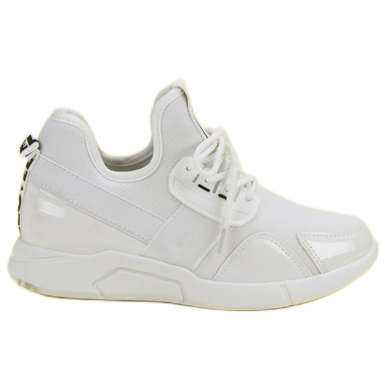 Bílé nazouvací tenisky bílý