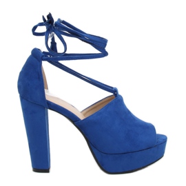 Kobaltové sandály LM-058 Blue modrý námořnická modř