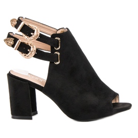 Erynn Elegantní sandály černý