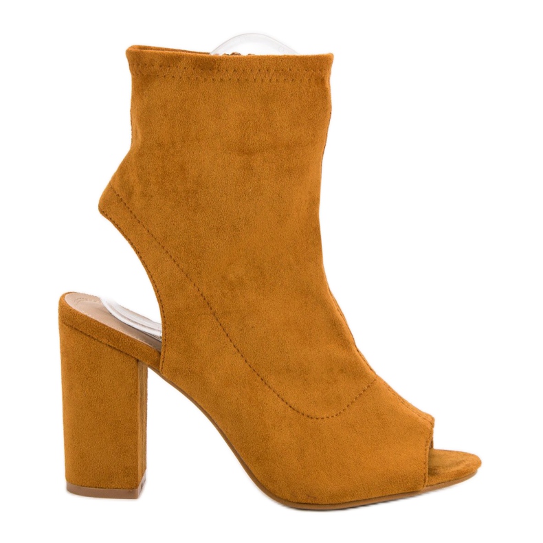 Nio Nio Hořčičné boty s otevřenou špičkou žlutá Nio Nio Hořčičné boty s otevřenou špičkou žlutá