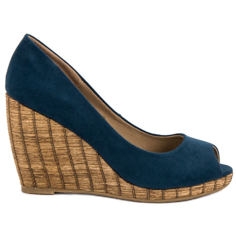 Corina Navy Open Toe lodičky modrý