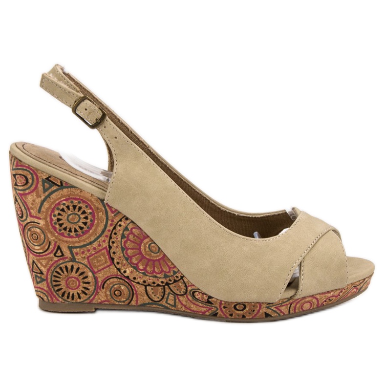 Corina Módní etno sandály hnědý