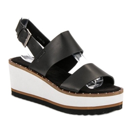 Corina Černé Sandály Na Platformě černý