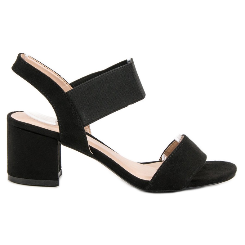 Sandály na vysokém podpatku černá