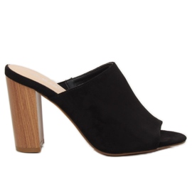 Černá 88010 Černé vysoké podpatky černý