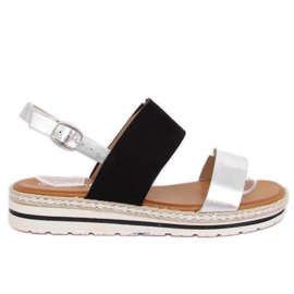 Černé dámské sandály F056 Black černá