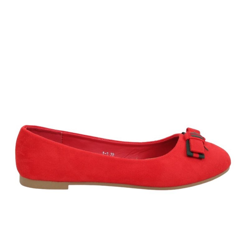 Červené dámské balerínky X-3 Rojo