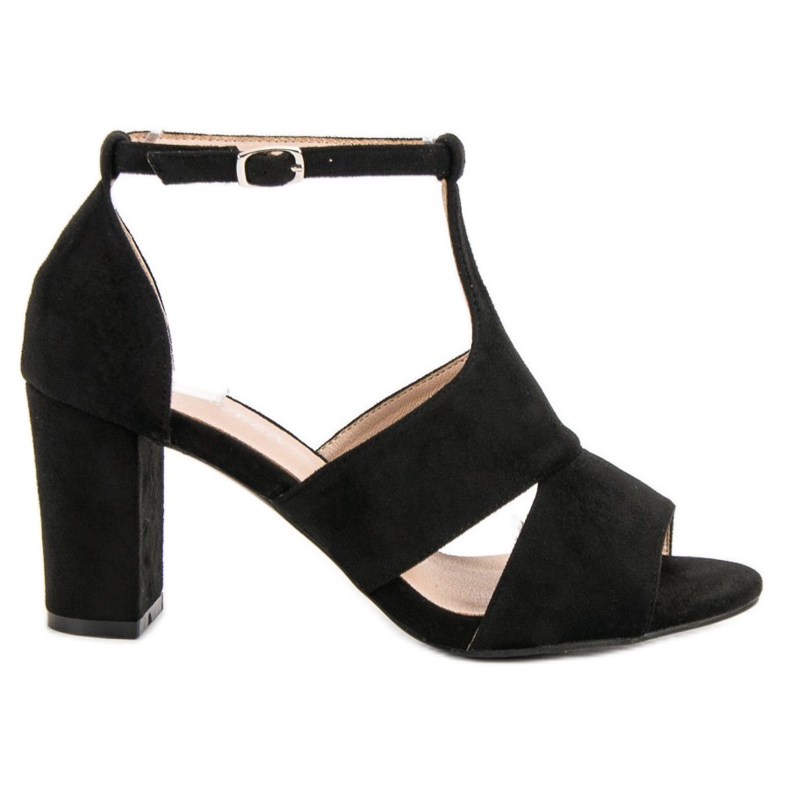 Vinceza Černé sandály černá Vinceza Černé sandály černá