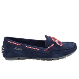 Dámské tmavomodré mokasíny MH04 Navy námořnická modř
