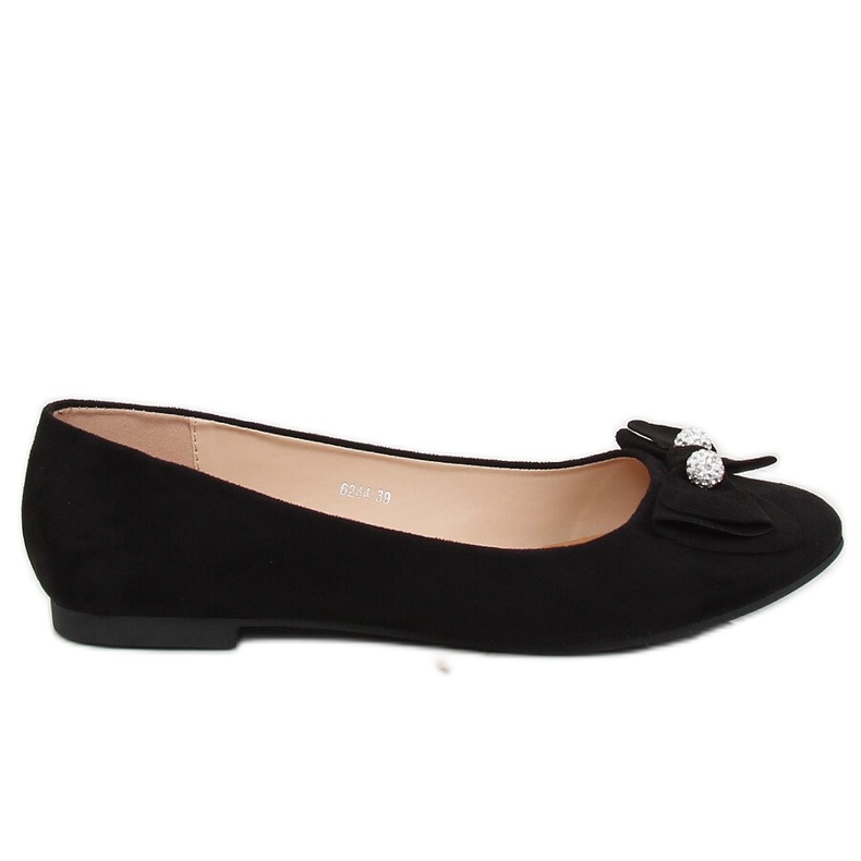 Černé dámské balerínky 6244 Black černá