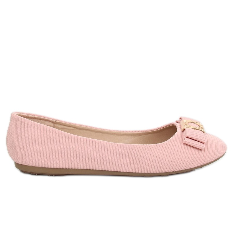 Růžové dámské balerínky JM6675Q Rosa růžový Růžové dámské balerínky JM6675Q Rosa růžový