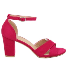Růžové sandály FH-3M26 Fuchsia na sloupku růžový