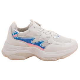 Kayla Bílé tenisky s efektem holo bílý Kayla Bílé tenisky s efektem holo bílý