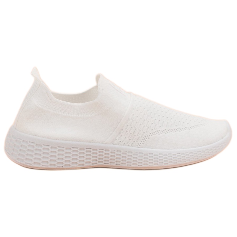 Weide Módní textilní obuv bílý