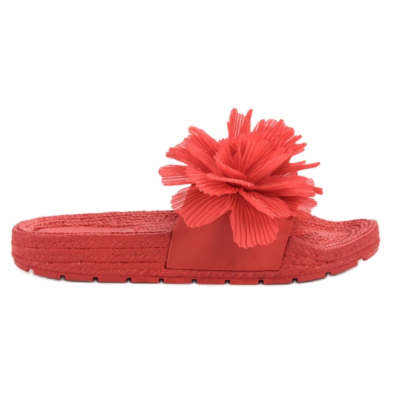 Seastar Červené pantofle s květinami Seastar Červené pantofle s květinami
