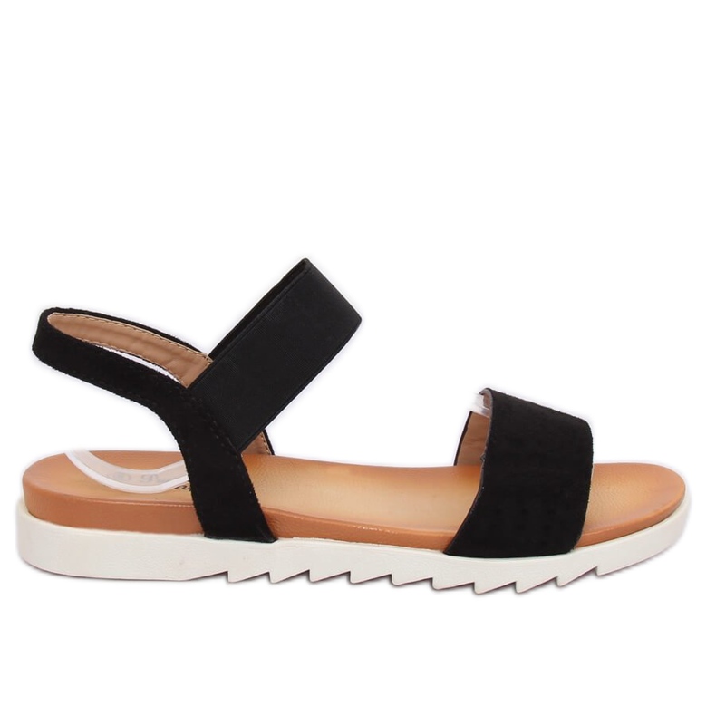 Černé dámské sandály 9001 Black černá
