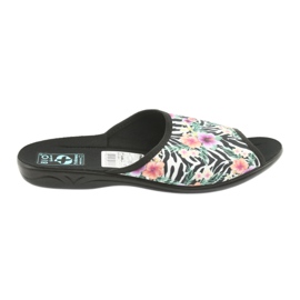 Dámské pantofle zebra Adanex 23876 bílý černý vícebarevný