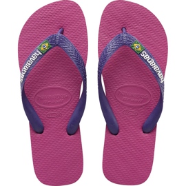 Havaianas Brasil Logo Raspberry Rose vícebarevný