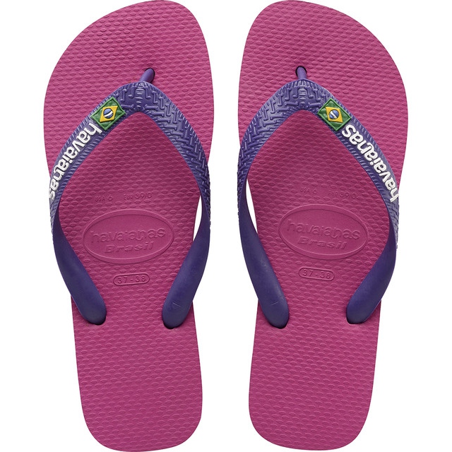 Havaianas Brasil Logo Raspberry Rose vícebarevný