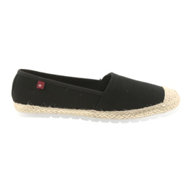 Big Star Velké hvězdné balerínky espadrilky 274727 černý žluť
