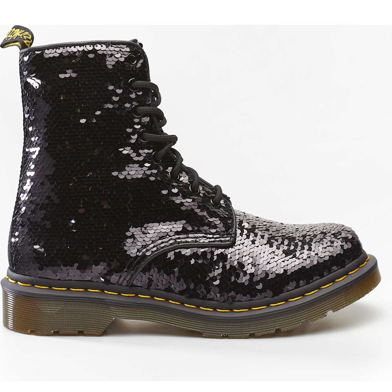 Dr. Martens 1460 Pascal Reverzibilní Sequin Černá Stříbrná Sequin