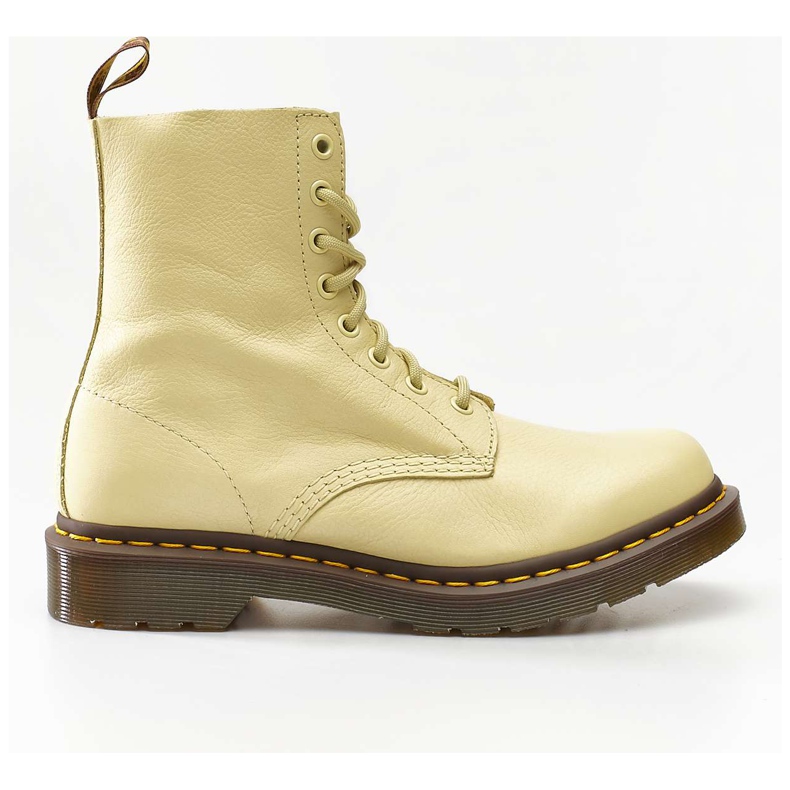 Dr. Martens 1460 Pascal Virginia Pastel Yellow Virginia hnědý